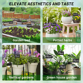 IKELY labels help organize plant species in the garden