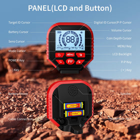 ikuu metal detector IP68 waterproof coil for beach or river treasure hunting.