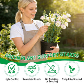 IKKAB durable reusable plant stakes designed for long-term indoor use.