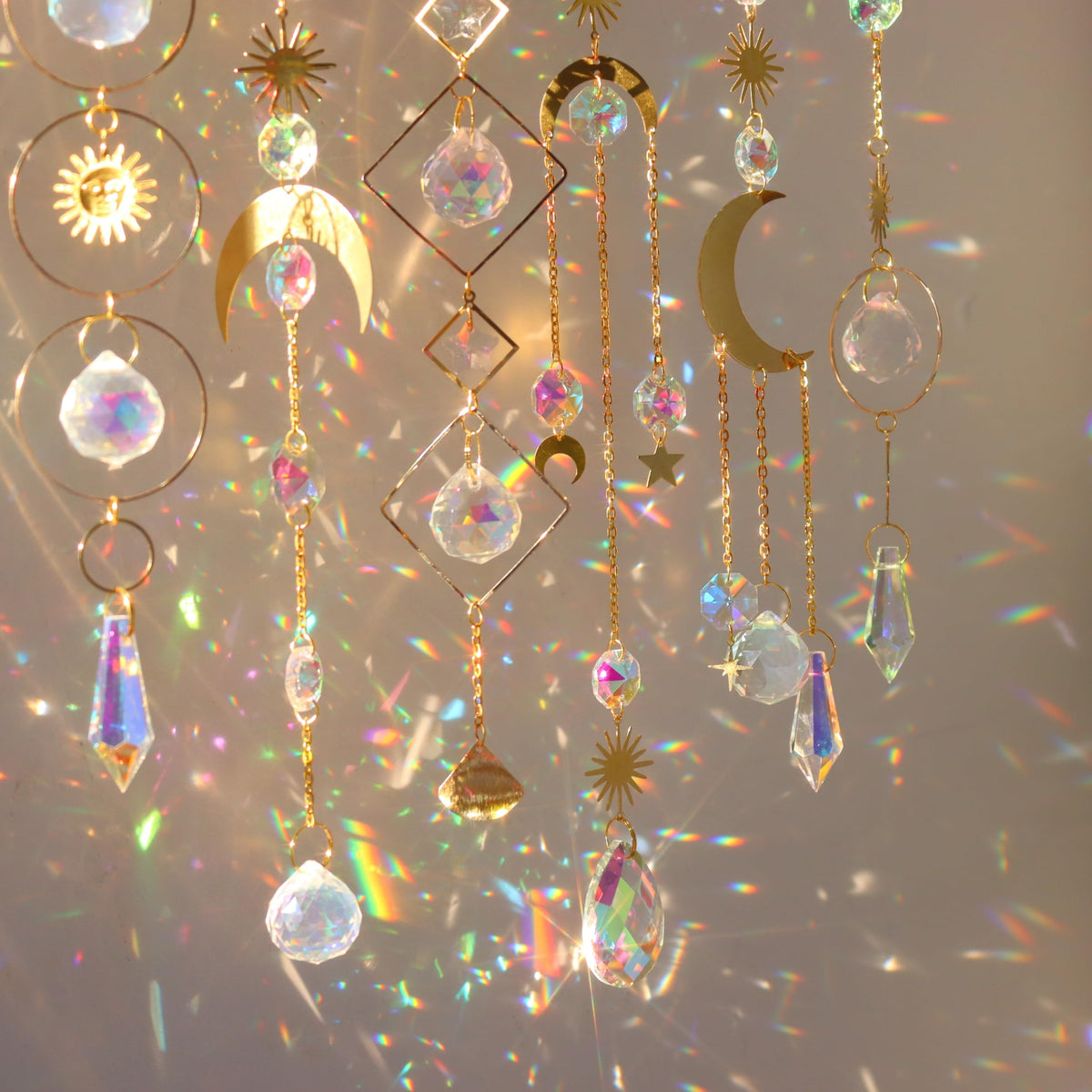ilclviz crystal suncatcher garden decor adds sparkle outdoors