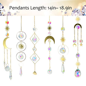 ilclviz crystal suncatcher set of six versatile decor accents