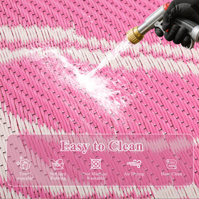 Ileading UV coated fade resistant rug maintains color in sunlit spaces.