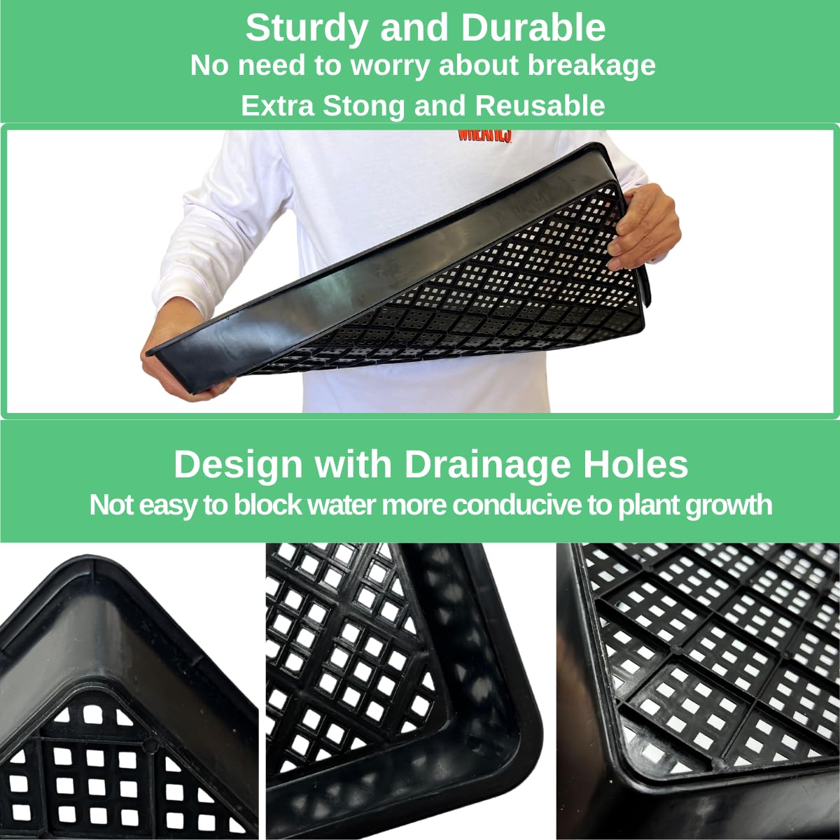 ILITING BPA-free durable materials ensure long lasting seed starting trays.