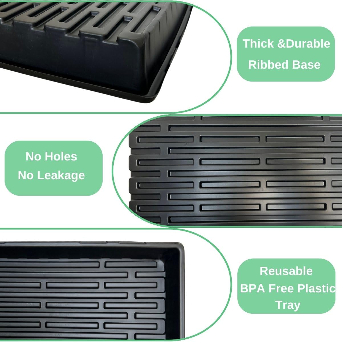 ILITING heavy-duty seed trays providing stability for busy germination projects.