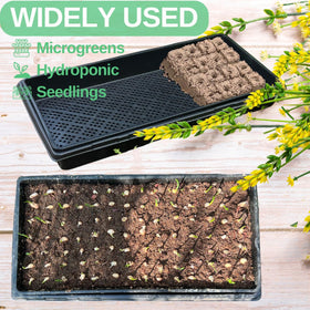 ILITING seed starting setup with 1020 trays for germination and microgreens.