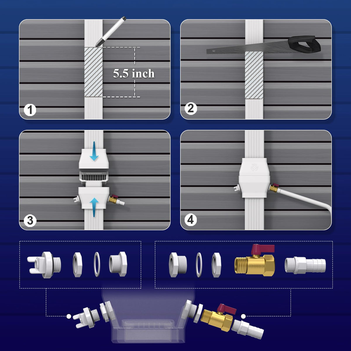 iLiveX internal filter design traps leaves and debris at the entry point