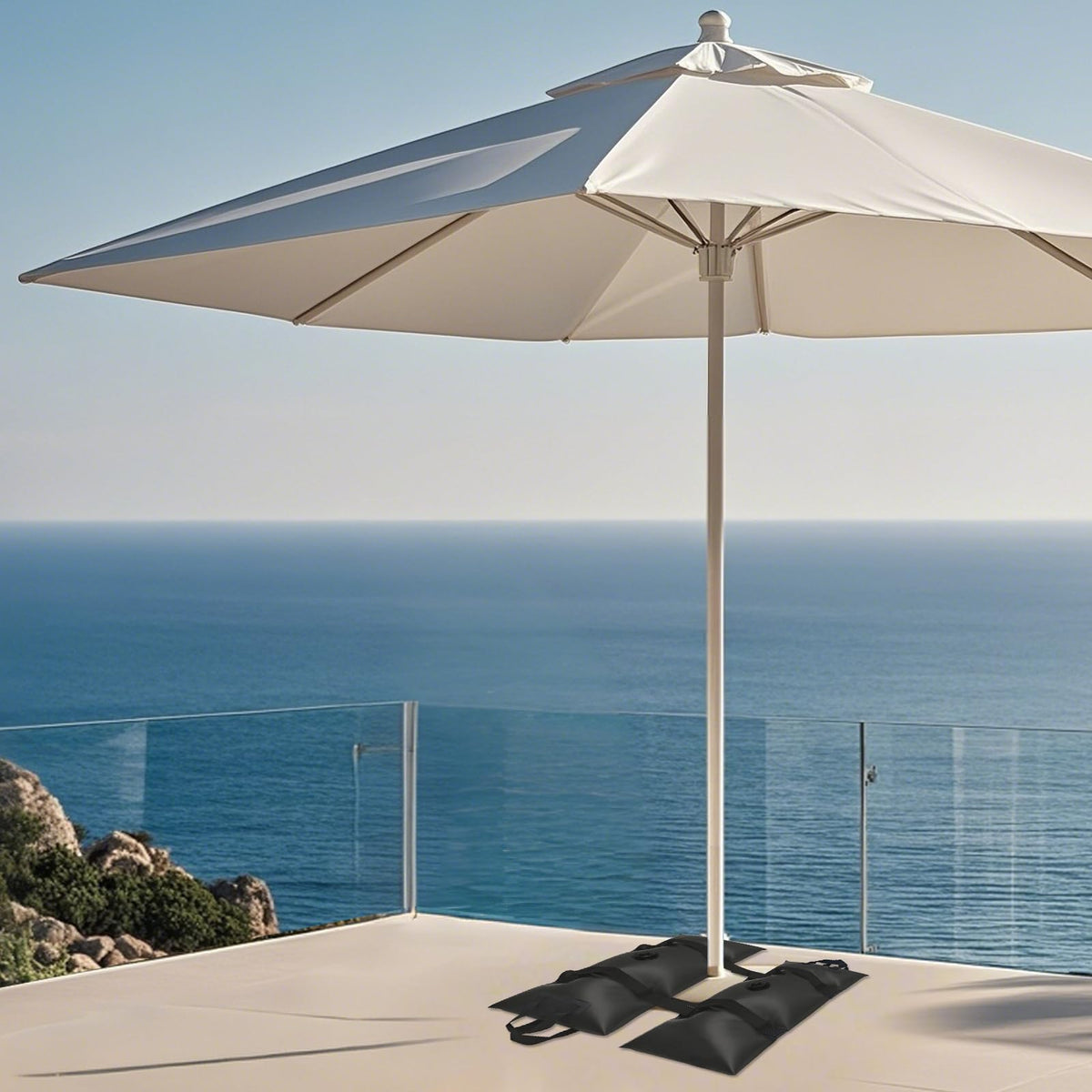 ILLUMINEW clean alternative to sand for patio ballast and tidy spaces