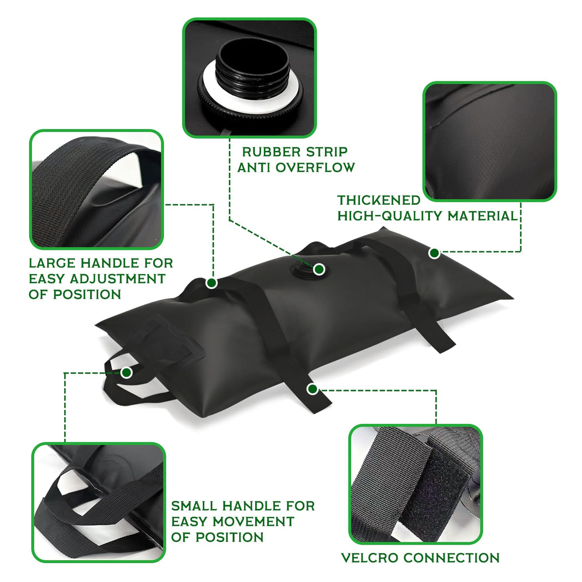ILLUMINEW folding-base storage keeps empty bags flat for easy storage