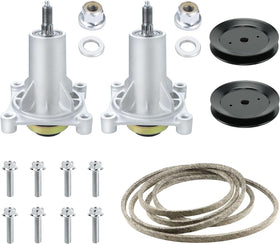 ILONPA 46 inch deck rebuild kit with spindle assembly supports easier maintenance.