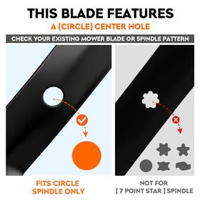 ILONPA UC22009 blades close-up cutting edge for precise mowing performance