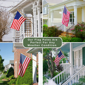 ILOT rotating rings improve flag movement for a clean, unfurled appearance.
