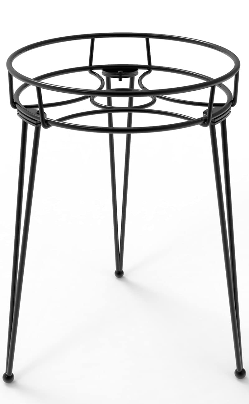 iLTreFlo midcentury plant stand, 18.7 inches tall, creates a stable indoor display.