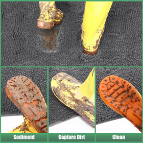IM HOME mat with dense fibers for scraping mud from shoes