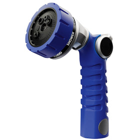 Restmo Heavy-Duty Hose Nozzle – 7-Pattern Metal Sprayer with Thumb Control (3/4