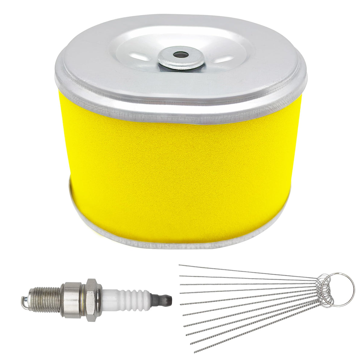 YGQ AFZE28 Air Filter for Honda GX 270 GX 240 - Replaces 17210-ZE2-822/505/515 + Spark Plug