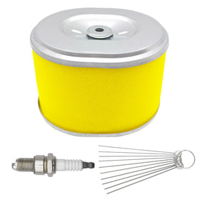 YGQ AFZE28 Air Filter for Honda GX 270 GX 240 - Replaces 17210-ZE2-822/505/515 + Spark Plug
