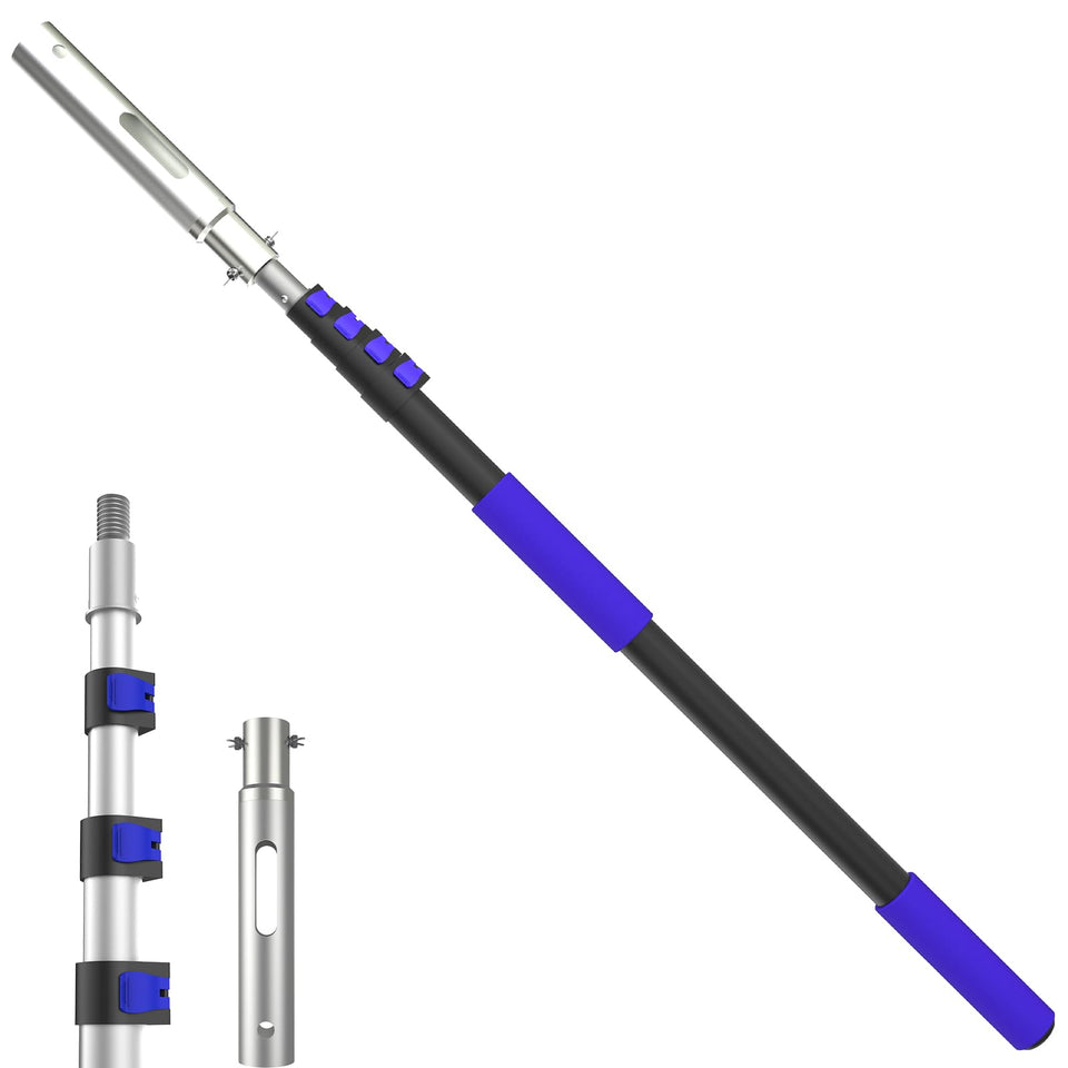 SKGPOLE Swimming Pool Pole — 16 ft Telescopic Aluminum, Universal 1-1/4