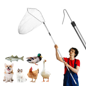 NigWarm Chicken Net Catcher assembly shows sturdy frame for reliable poultry handling.