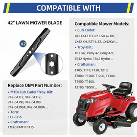 GICOOL 2 Pack High Lift Mower Blade for 42