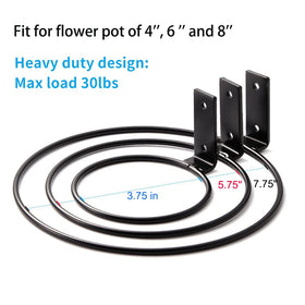 Maosen metal plant hanger with included screws and anchors for easy installation