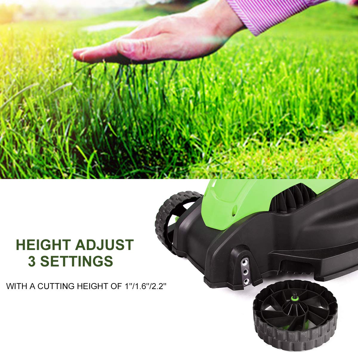 Goplus adjustable cutting height for different grass types