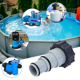 Fairooth 4 Pack A-Type Pool Hose Adapters with Clamps & Washers for Intex Pumps (1.25