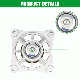 Youxmoto Spindle Assembly with Pulley for 42–46 Inch Decks | 187292, 192870, 532187281