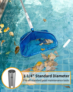 SKGPOLE Swimming Pool Pole — 16 ft Telescopic Aluminum, Universal 1-1/4