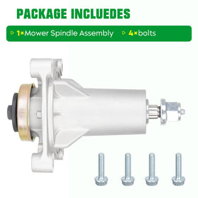 Youxmoto Spindle Assembly with Pulley for 42–46 Inch Decks | 187292, 192870, 532187281