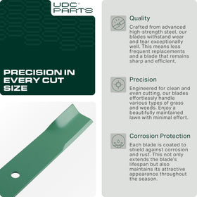 UDC Parts 09081200 high lift blade installation diagram guides quick mounting.