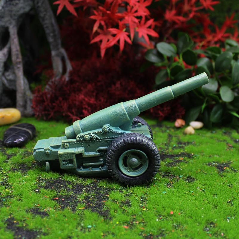 Lamnes Funny Garden Gnome Statue with Cannonball and Cannon Cart – Whimsical Outdoor Decor