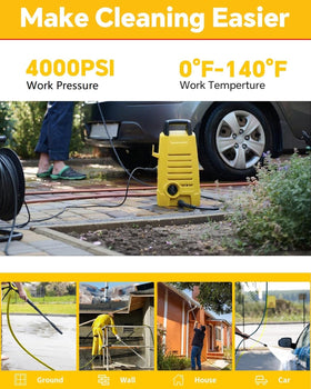 POHIR 100ft Pressure Washer Hose Kit — 4000 PSI, M22 Adapters & Quick Connects
