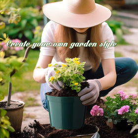 BTPLASTIK 15-pack collection ready for garden beds patios or greenhouse setups