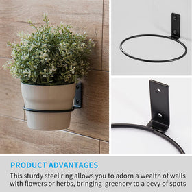 Maosen close-up metal finish on plant ring emphasizing durability and style