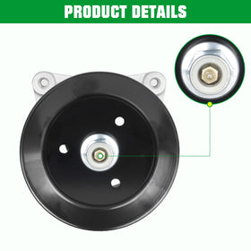Youxmoto Spindle Assembly with Pulley for 42–46 Inch Decks | 187292, 192870, 532187281