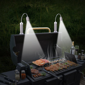 IMAGE Magnetic Ultra-Bright Grill Light attaches securely to metal surfaces.