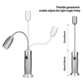 IMAGE Magnetic Ultra-Bright Grill Light flexible gooseneck allows precise positioning.
