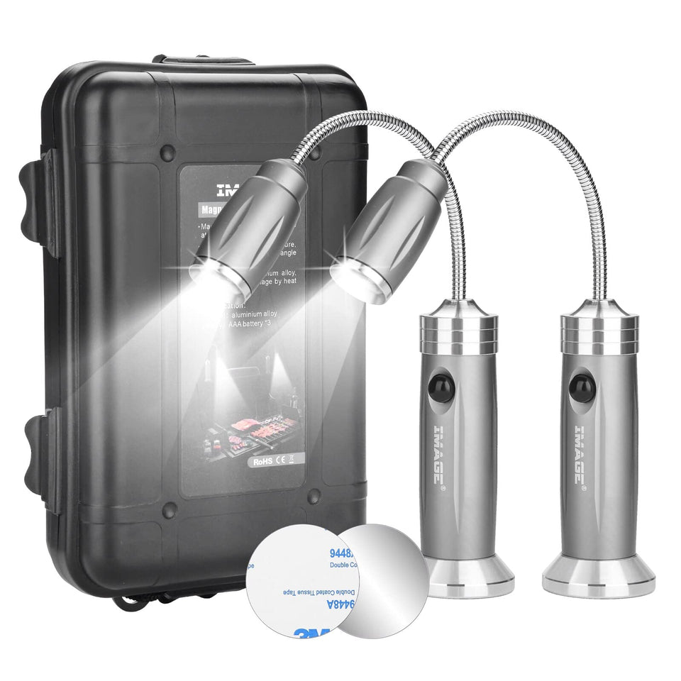 IMAGE Magnetic Ultra-Bright Grill Light with magnetic base improves night grilling visibility.