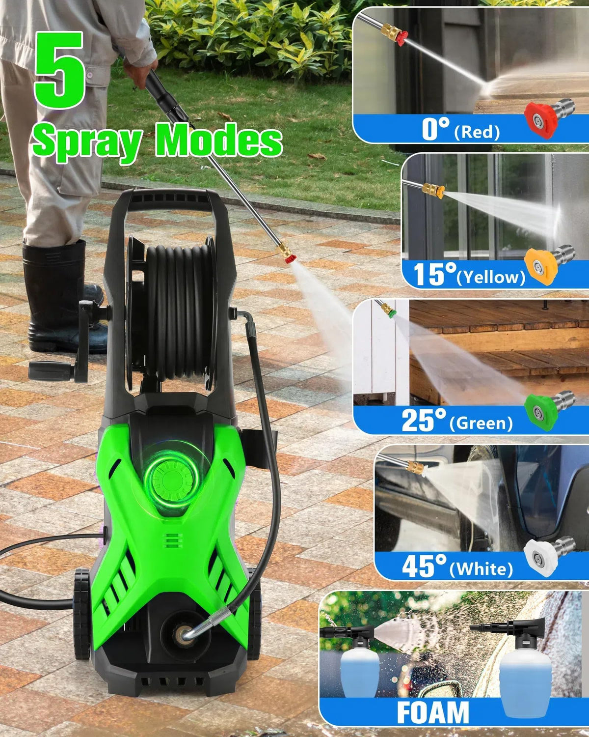 Imdot 33-foot hose extends reach to driveways and fences