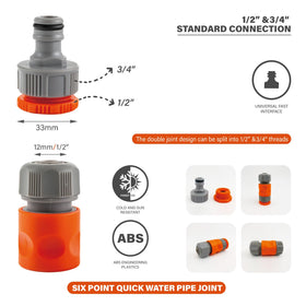 IMOR quick connect hose fittings highlighting compatibility with large hoses