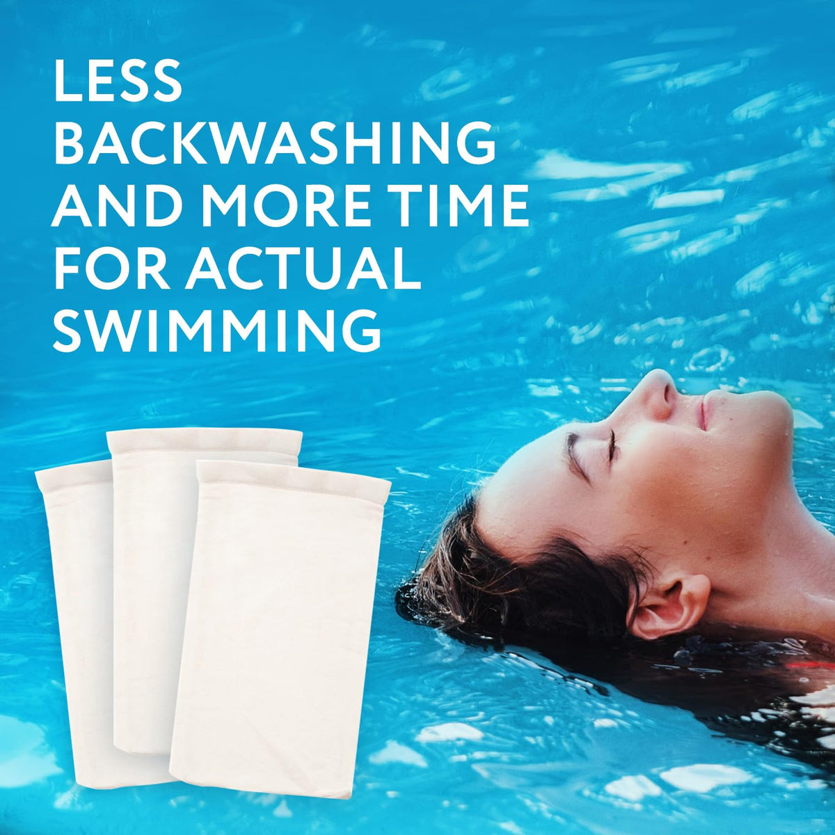 IMPRESA Pool Skimmer Socks reusable nylon mesh for easy cleaning