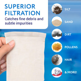IMPRESA pool vacuum bag compatible with Water Tech Catfish for seamless cleaning