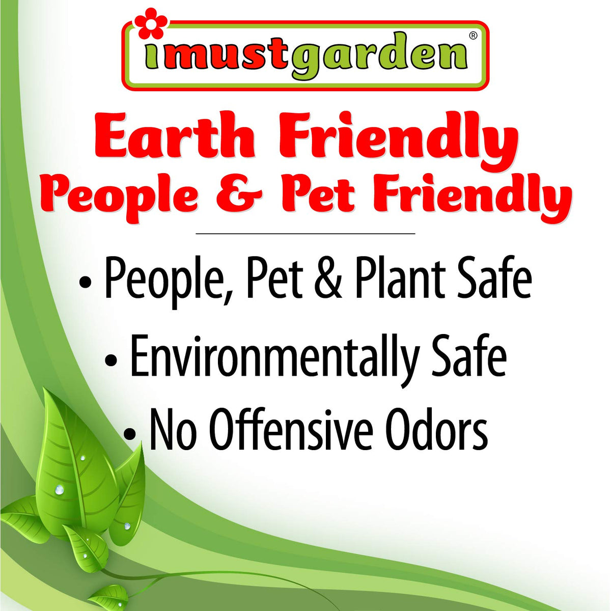 IMUSTGARDEN deer repellent application steps show spray directions for even coverage