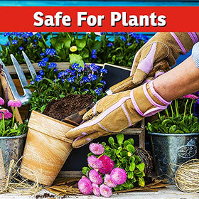IMUSTGARDEN long-lasting formula sticks to leaves even after rain.