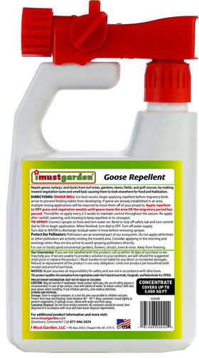 IMUSTGARDEN goose repellent concentrate hose end sprayer enables convenient spread across large areas