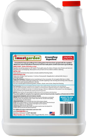 IMUSTGARDEN Groundhog Repellent spray bottle ready-to-use for quick protection.