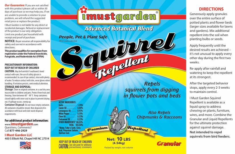IMUSTGARDEN protect bulbs and seeds from burrowing with this granule blend.