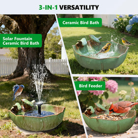 Inanil solar pump bubbler powers fountain with sunlight, no wiring needed