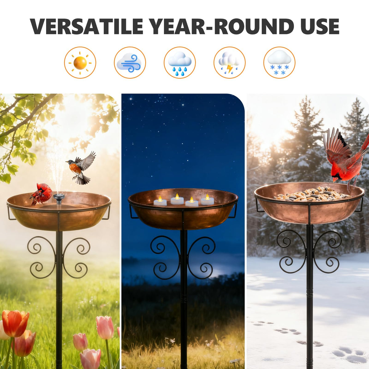 Inanil year-round garden decor with adaptable features for outdoor spaces.