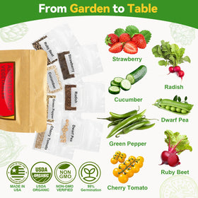 Inbloom cucumber seeds for crisp home-grown salads.